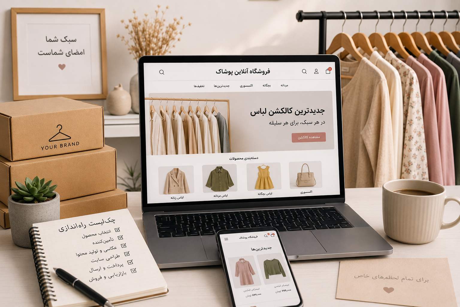 راه‌اندازی آنلاین‌شاپ لباس از صفر تا فروش