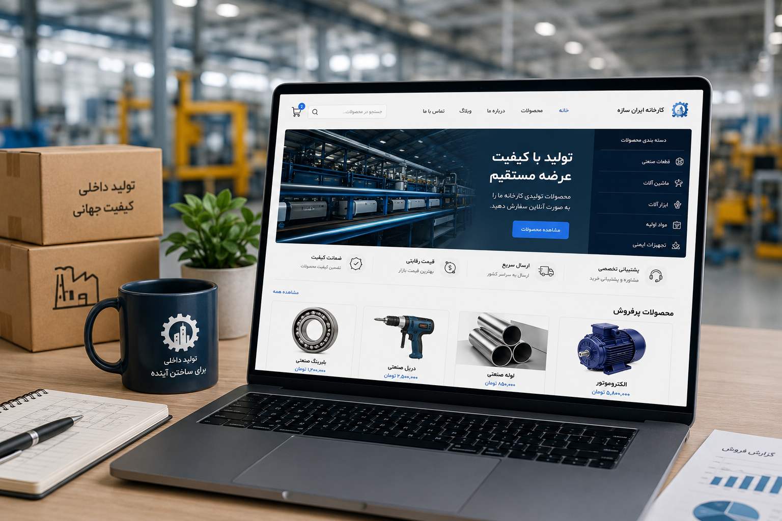 راه‌اندازی سایت فروشگاهی برای تولیدکنندگان