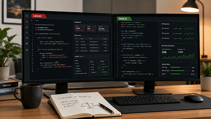 Laravel یا Node.js؛ کدام برای نرم‌افزار تحت وب بهتر است؟